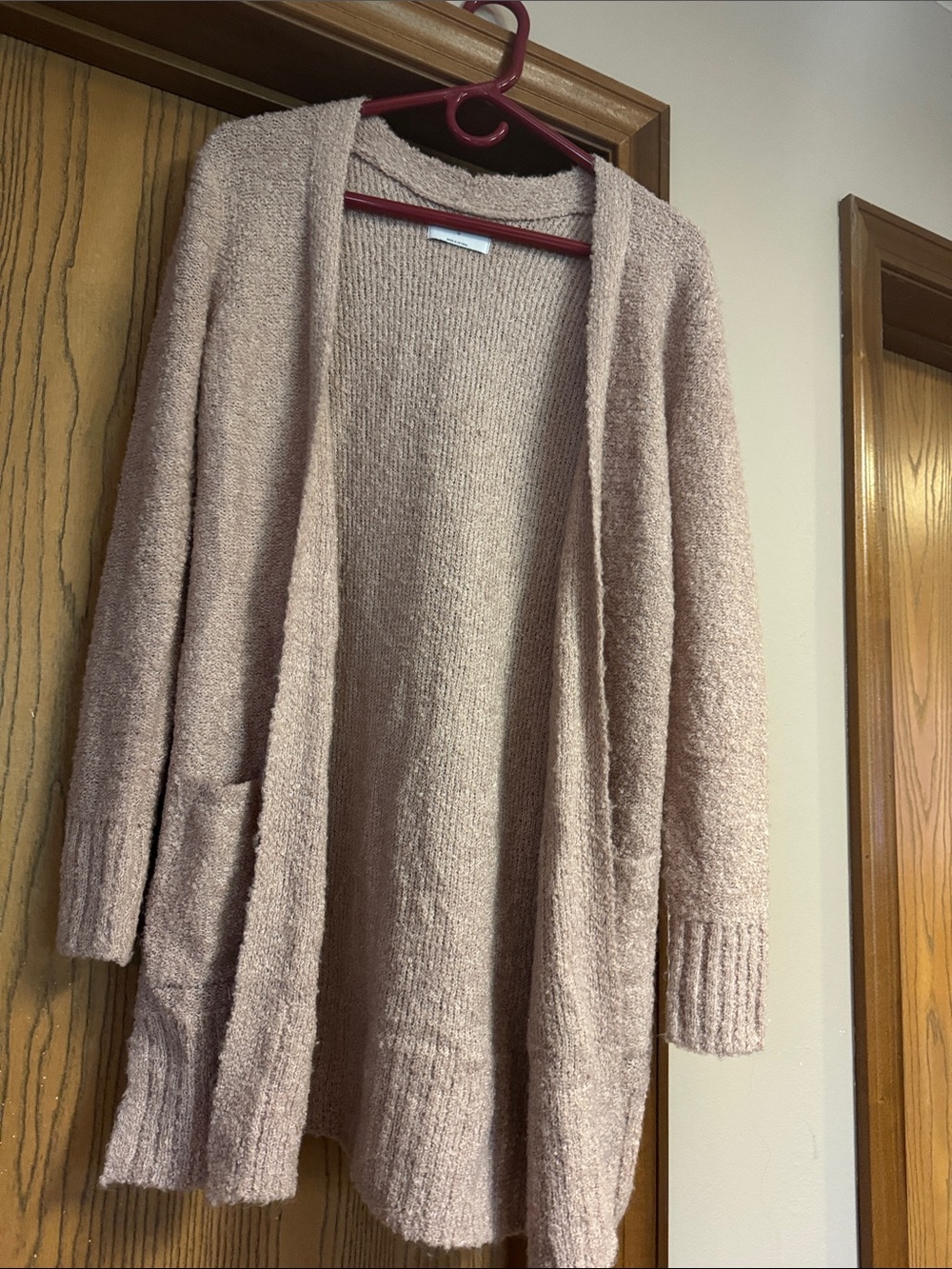 Old Navy Women's Open-Front Cardigan in Dusty Rose
